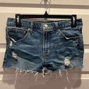 Lucky Brand mid rise cut off jean shorts